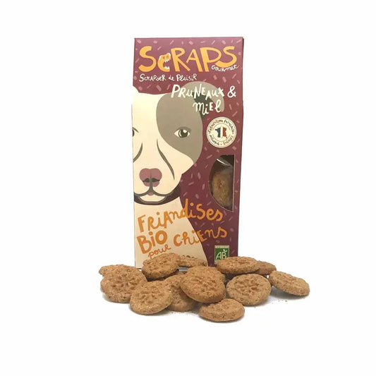 Friandises BIO pour chien - Pruneaux & Miel 120g SCRAPS Gourmet