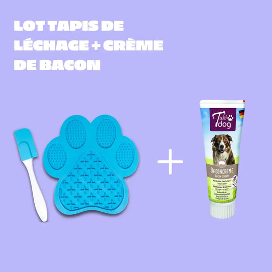 Pack Tapis de léchage + Crème de Bacon 75g Oria & Co