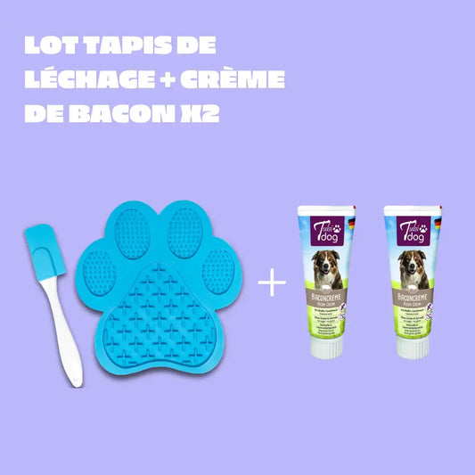 Pack Tapis de léchage + Crème de Bacon 75g Oria & Co