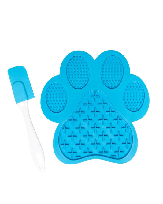 Tapis de léchage patte de chien Oria & Co avec sa spatule d'application offerte